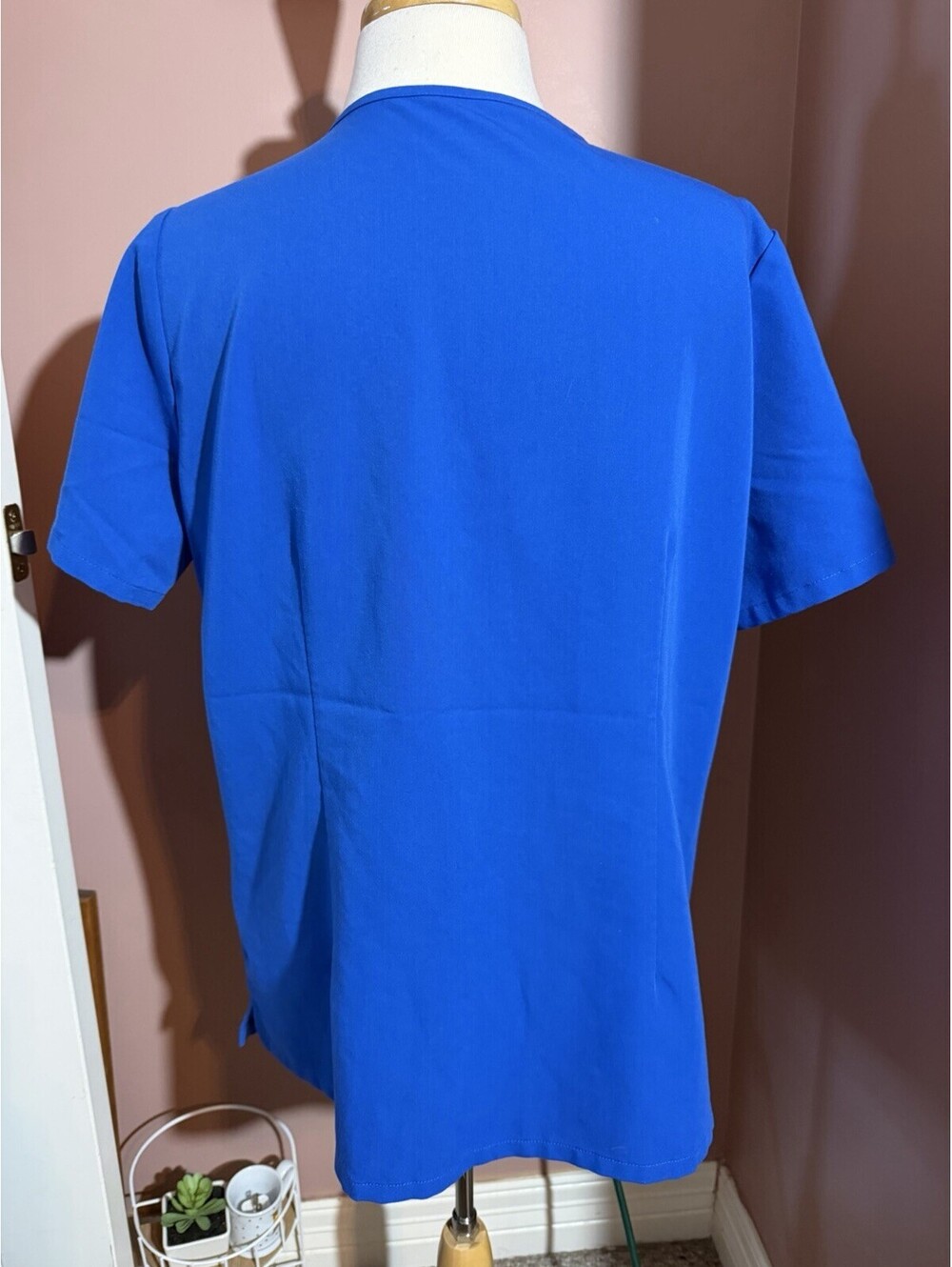 Figs Casma Scrub Top Womens Size Large PO 3389 Blue - Picture 3 of 8